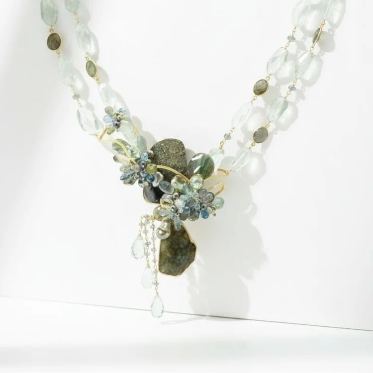 Gemstone Lucky Necklace, by Andrea Li