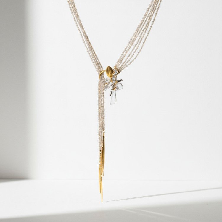 Vamp Lariat Necklace, by Andrea Li