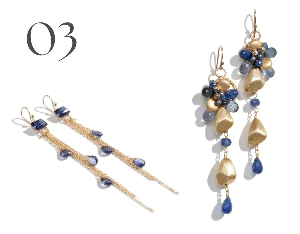 Paraiba topaz earrings by Andrea Li