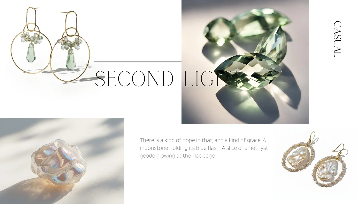 Sculptural pastel gemstone cluster earrings by Andrea Li