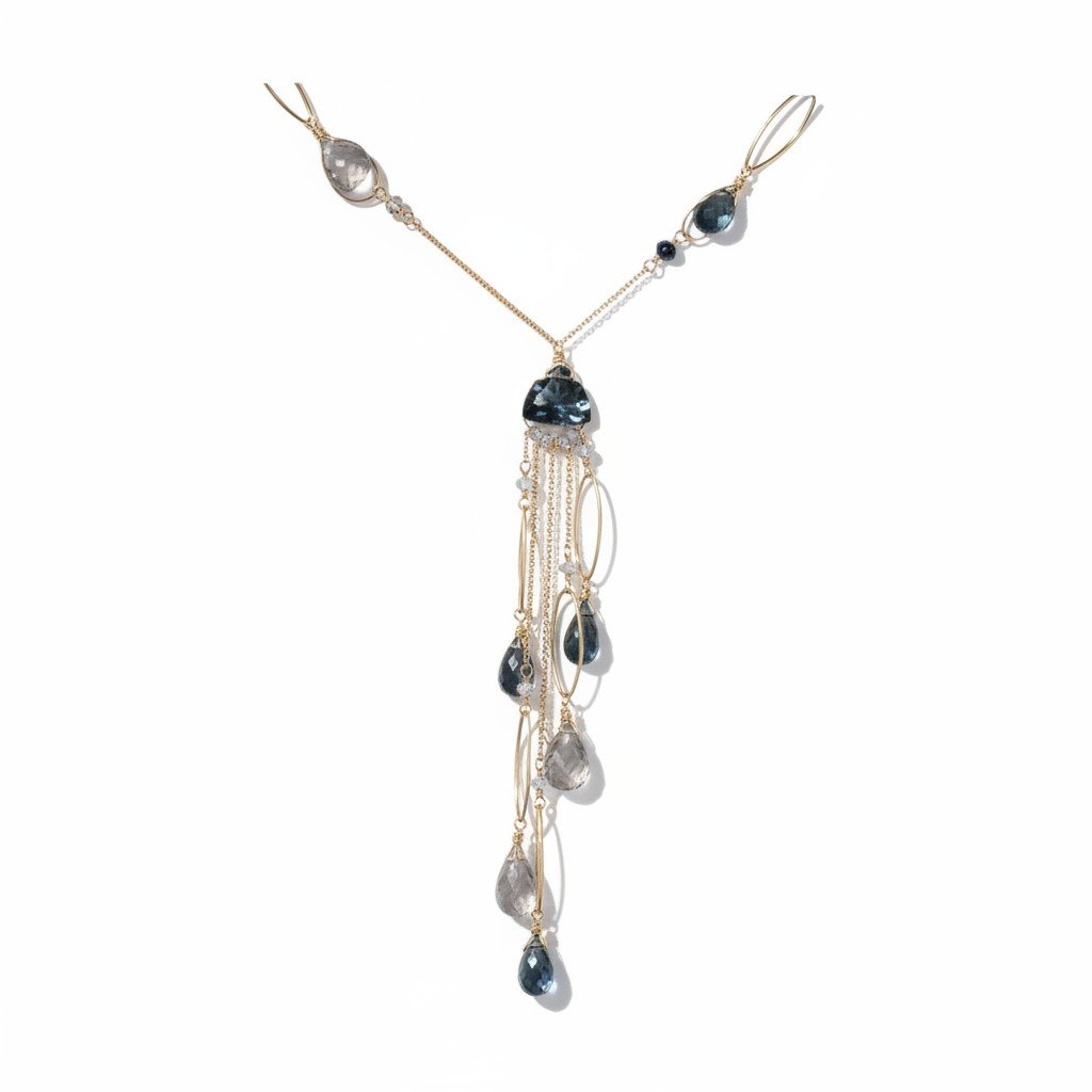 Lambda Hyperes Gemstone Necklace