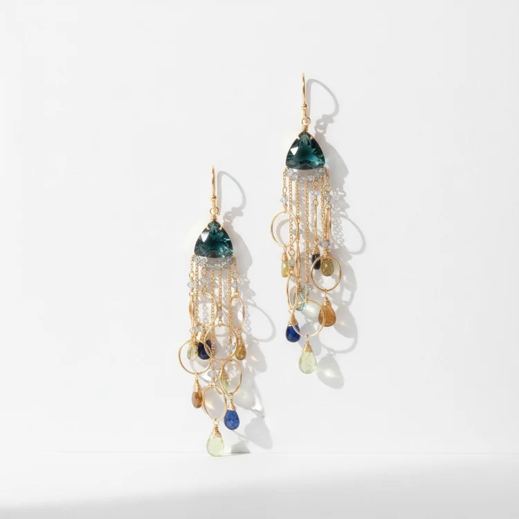 Epsilon Eridani Gemstone Earrings, by Andrea Li