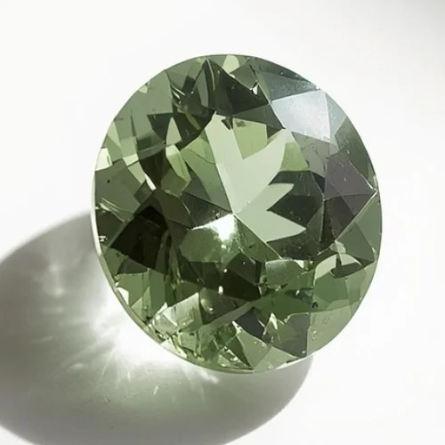 Green amethyst (prasiolite) macro