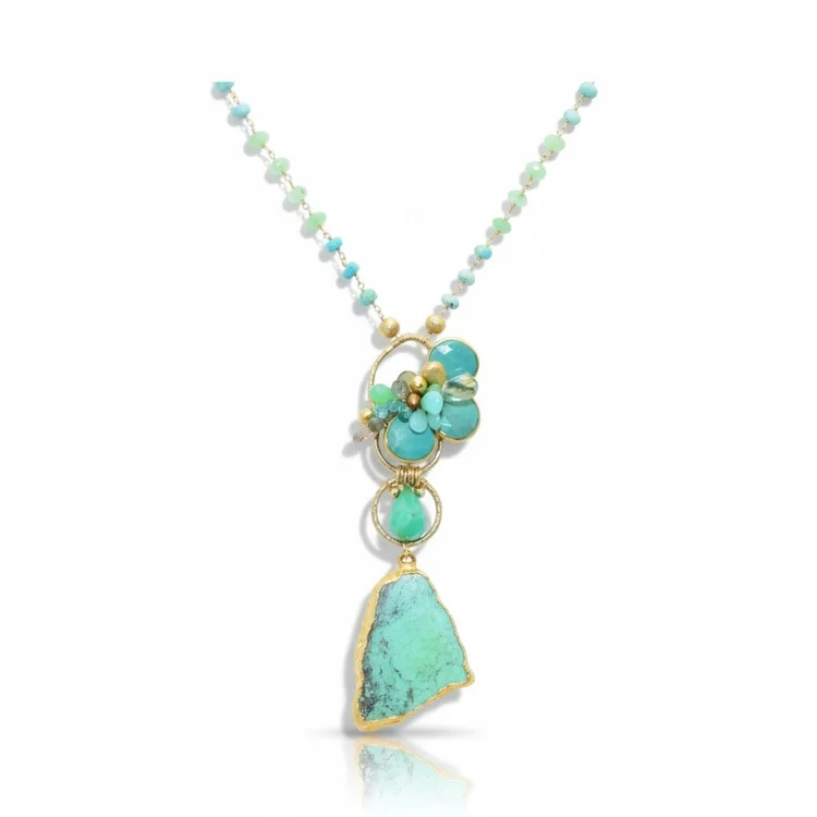 Gemstone Turquoise Azul Necklace, by Andrea Li