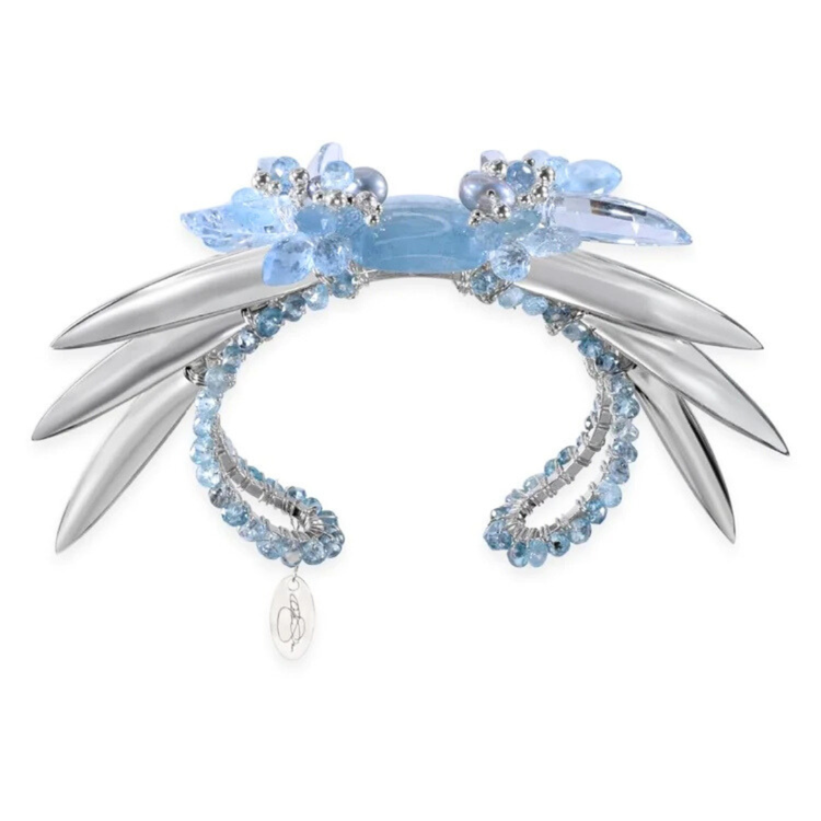 aquamarine statement cuff