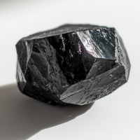 Schorl tourmaline in opaque black