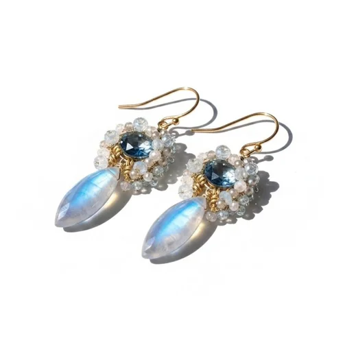 Moontide Earrings, by Andrea Li