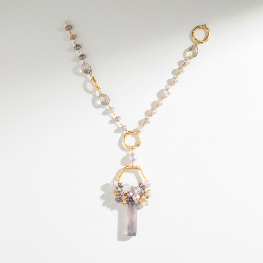 Helen Gold Circle Pendant Necklace