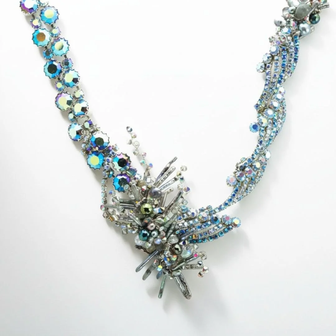 Joan of Arc Rhinestone Collar Necklace