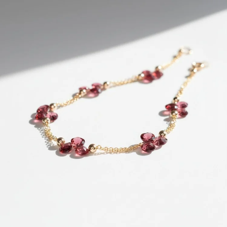 Komodia Garnet Stacking Bracelet, by Andrea Li