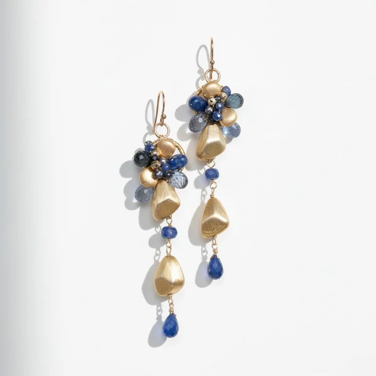 Virgo Cymopoleia Gemstone Earrings, by Andrea Li