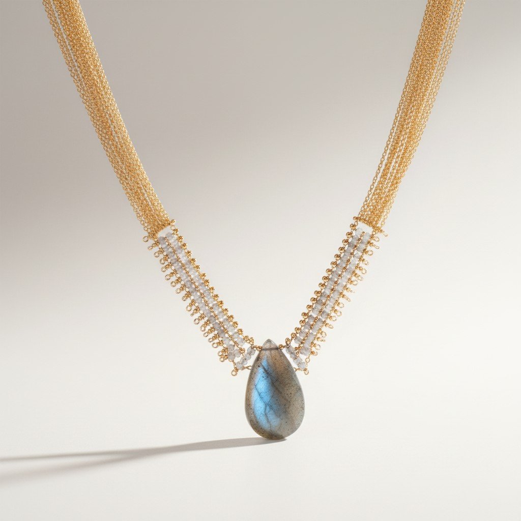Omega Alcyoneus Labradorite Necklace