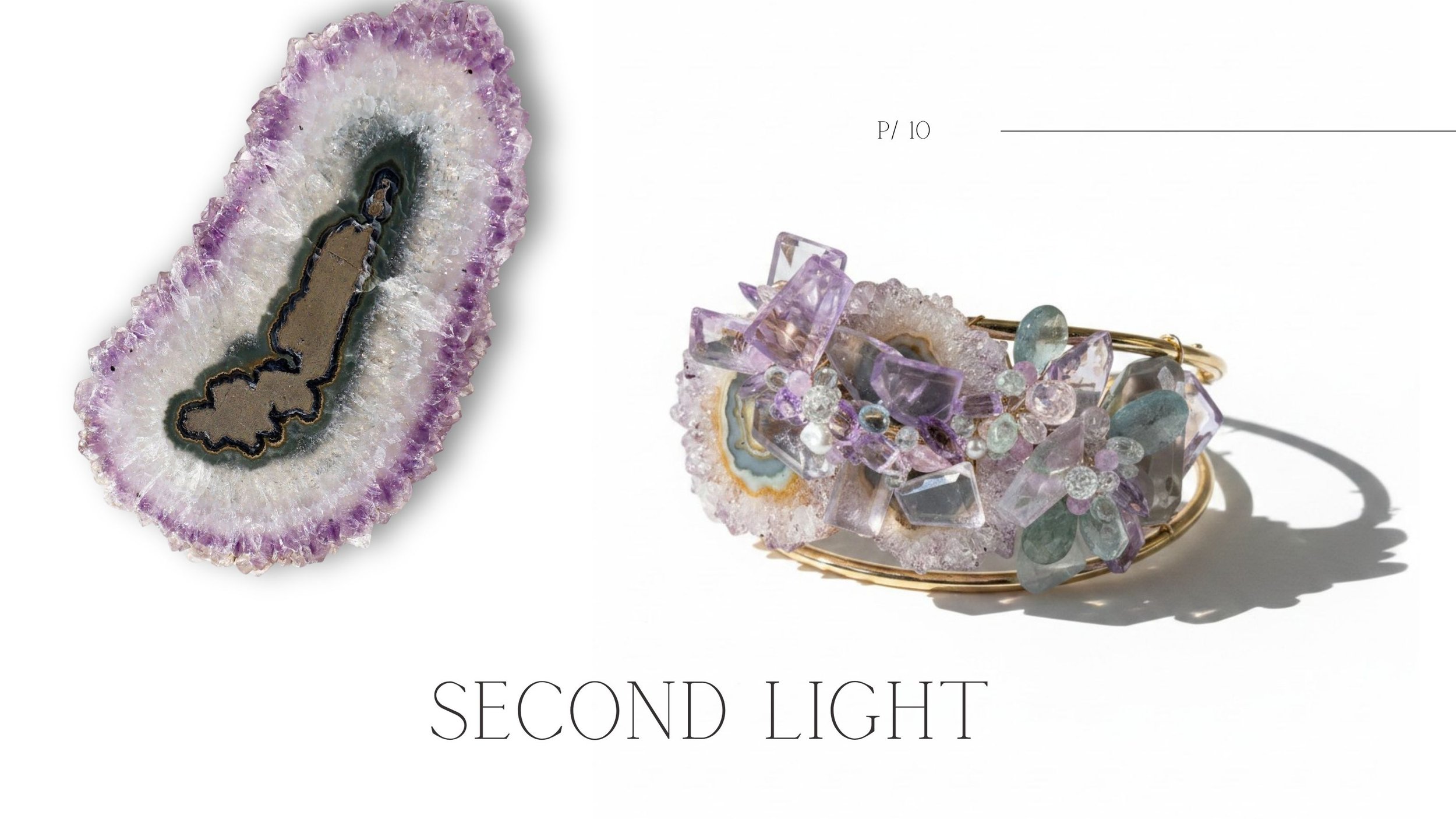 Andrea Li Designs Second Light one-of-a-kind gemstone drop earrings