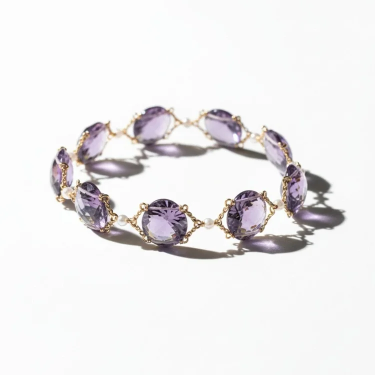 Amethyst bracelet, by Andrea Li