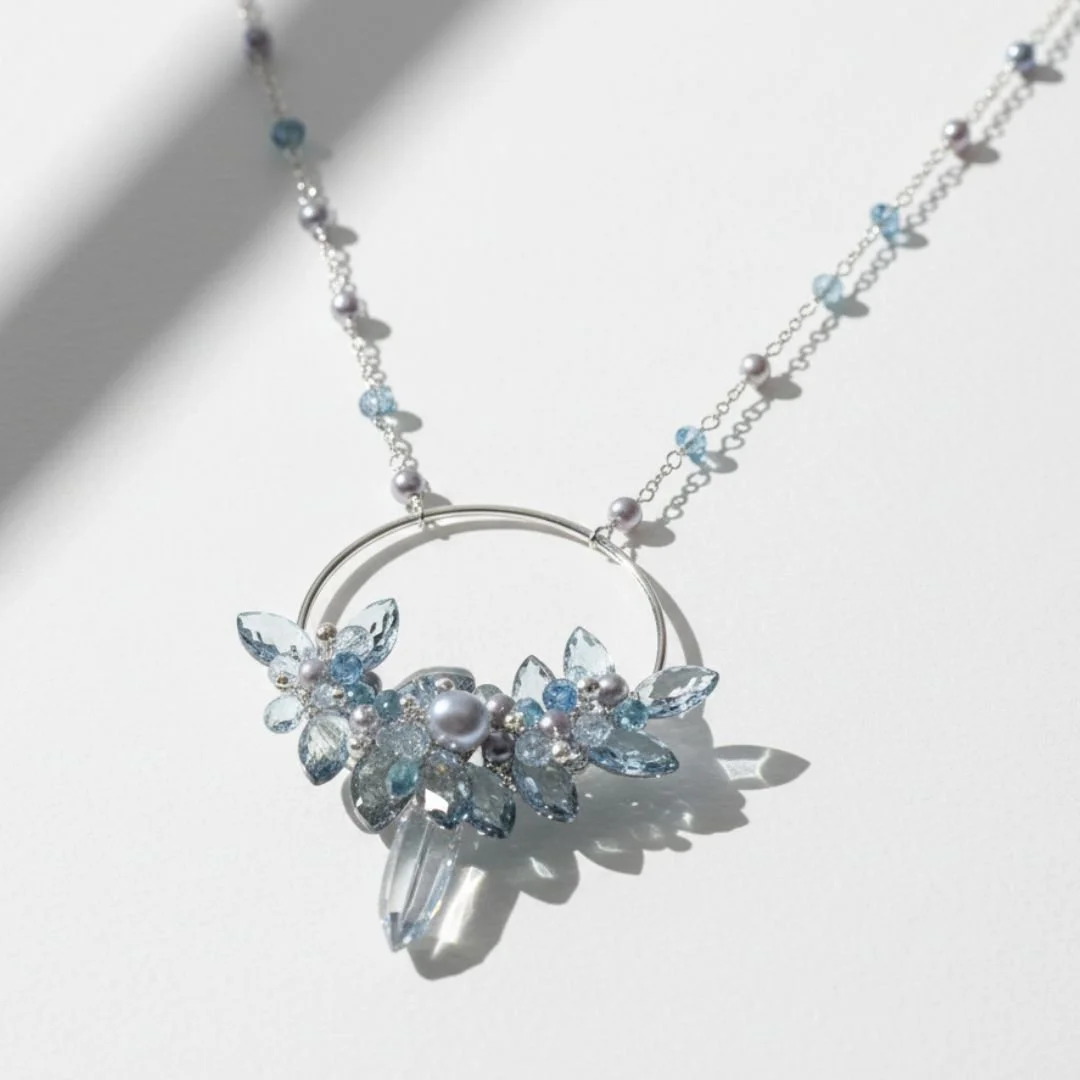Aquamarine necklace