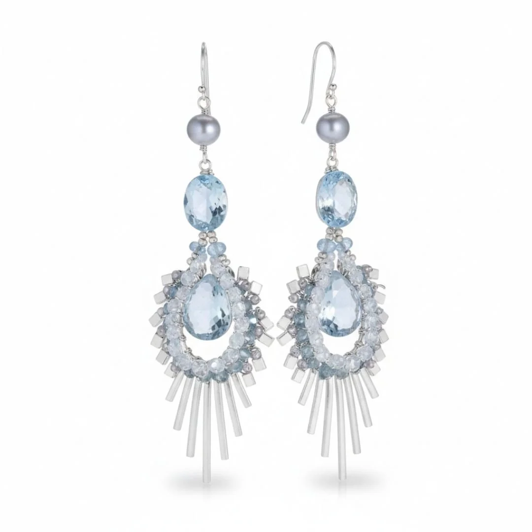 Aquamarine earrings