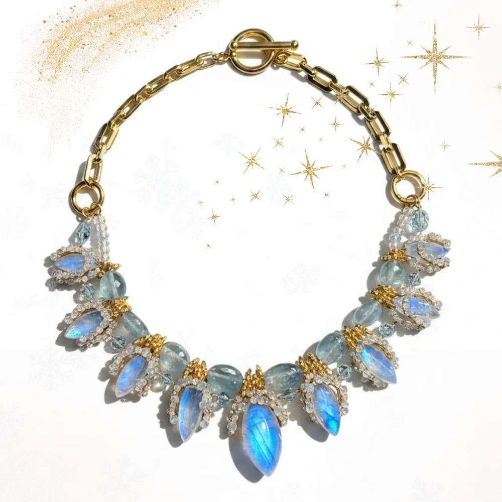 Moontide, a one-of-a-kind necklace from Second Light by Andrea Li
