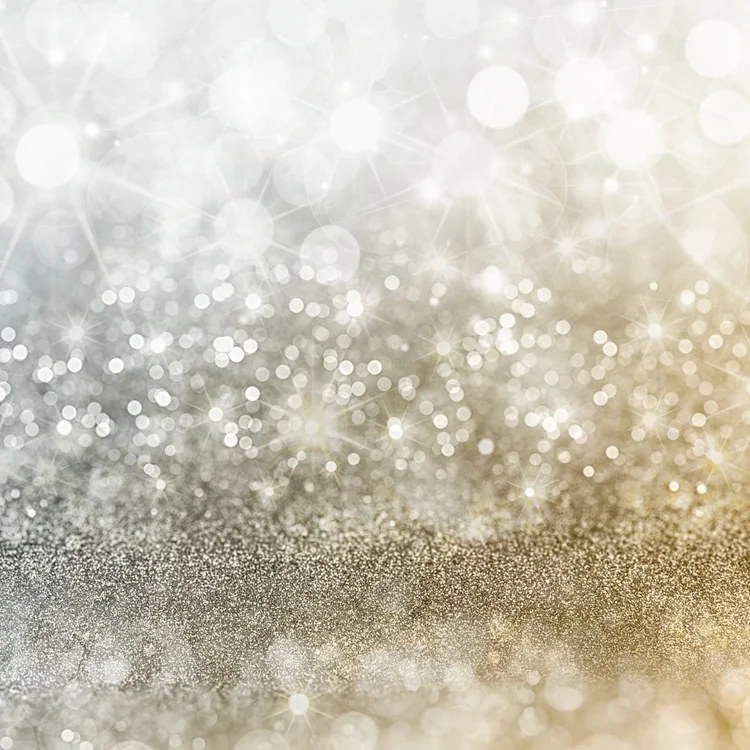 Sparkling silver and gold light
