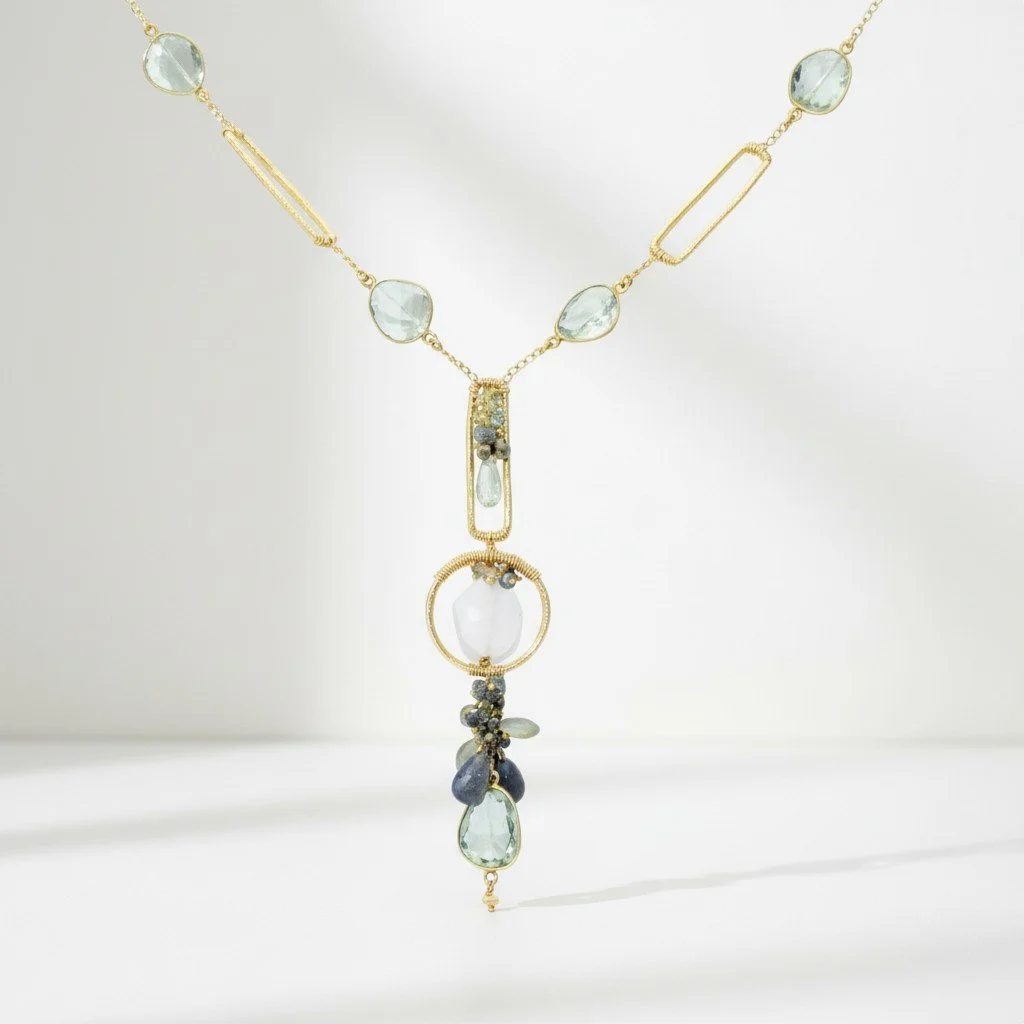 LONG GEMSTONE CENTRAL COAST NECKLACE