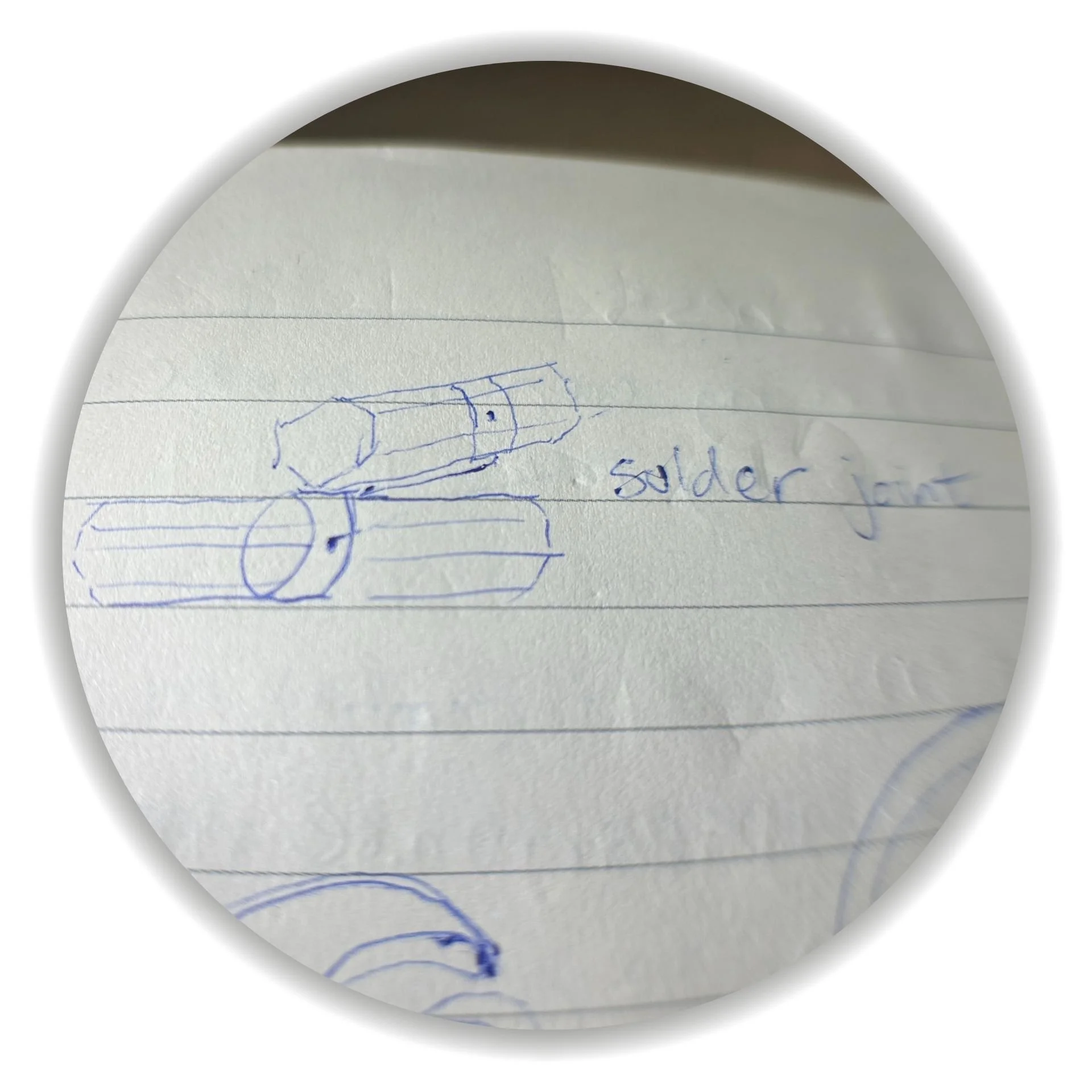 sketches of original concept of perpendicular configuration