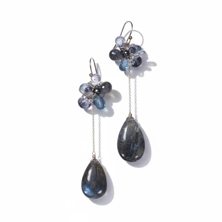 Serpens Eioneus Gemstone Earrings, by Andrea Li