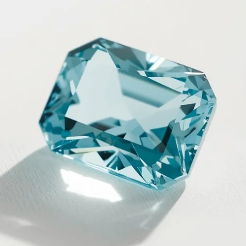 Aquamarine gemstone macro