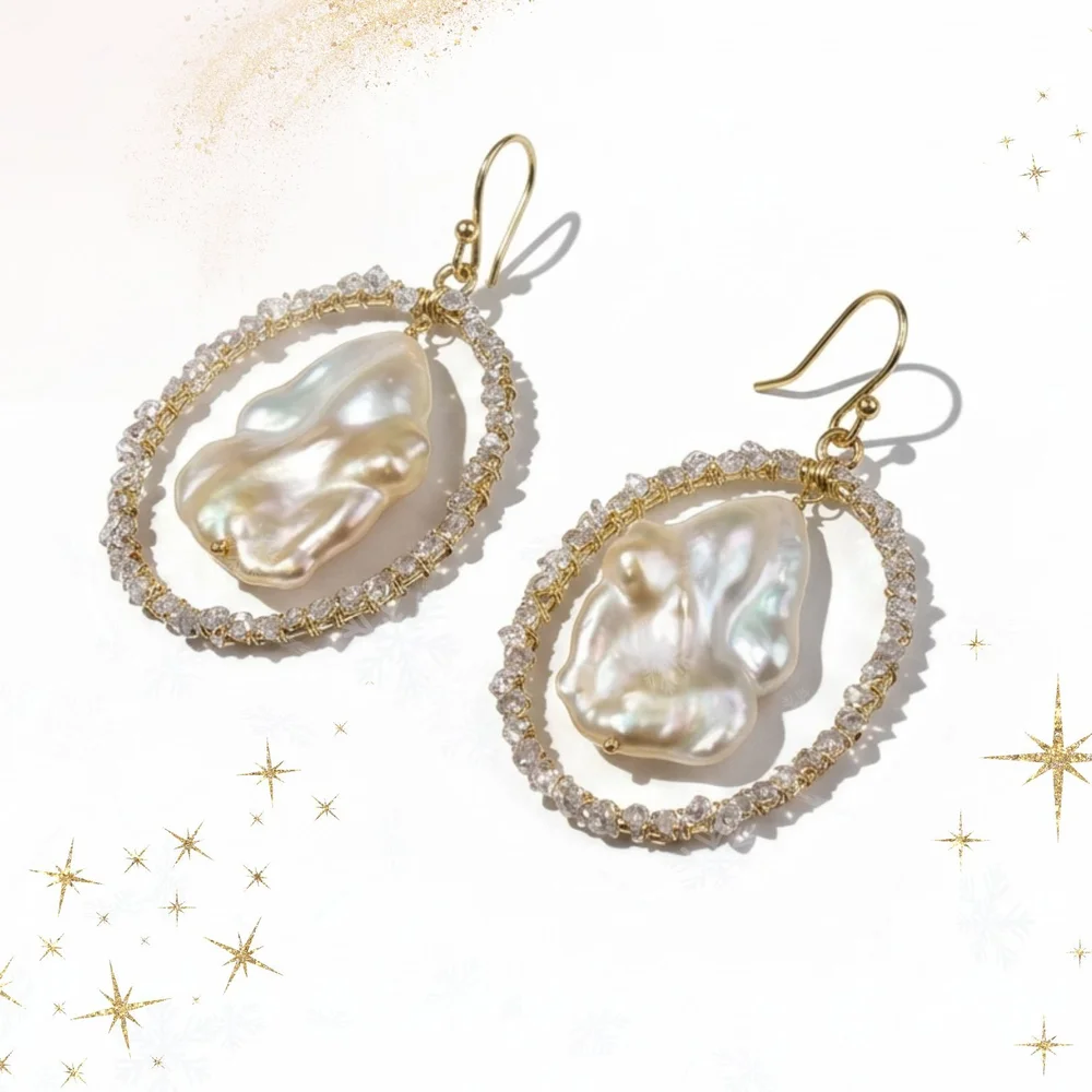 Golden Hour Earrings, a one-of-a-kind earrings from Second Light by Andrea Li