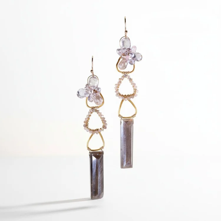 Lesbia Long Earrings, by Andrea Li