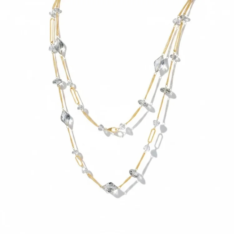 Andes Long Layered Necklace