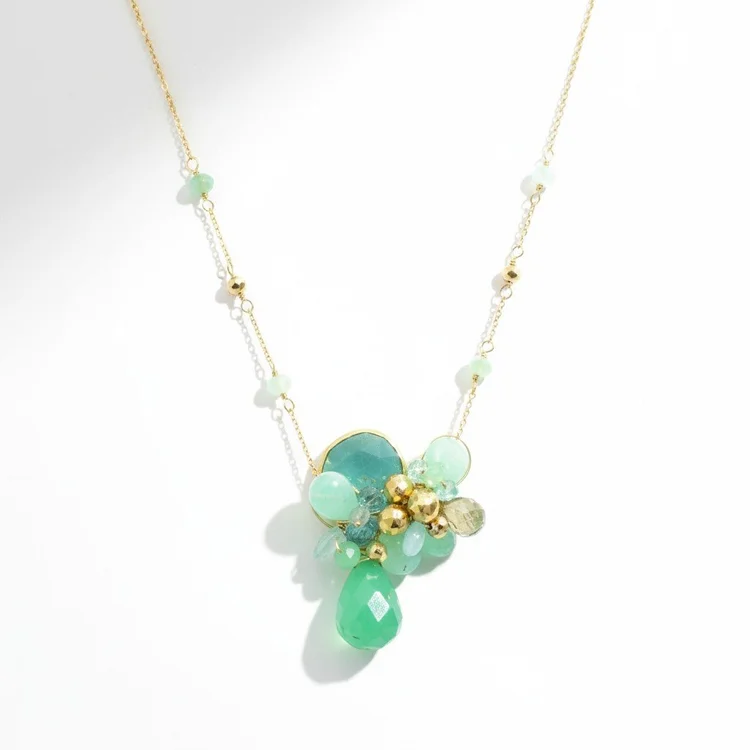Gemstone Pendant Necklace, by Andrea Li