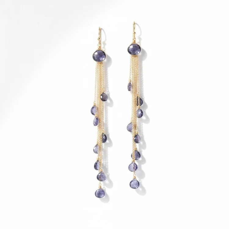 Ursa Polystratus Gemstone Earrings, by Andrea Li