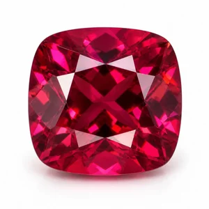 Raspberry red rhodolite garnet