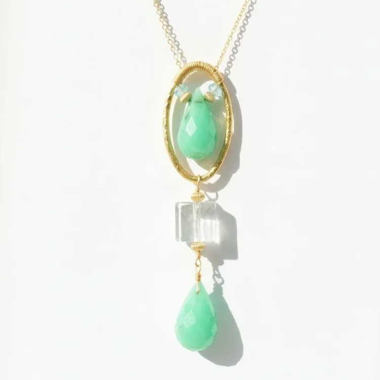 Gemstone Griffith Necklace, by Andrea Li