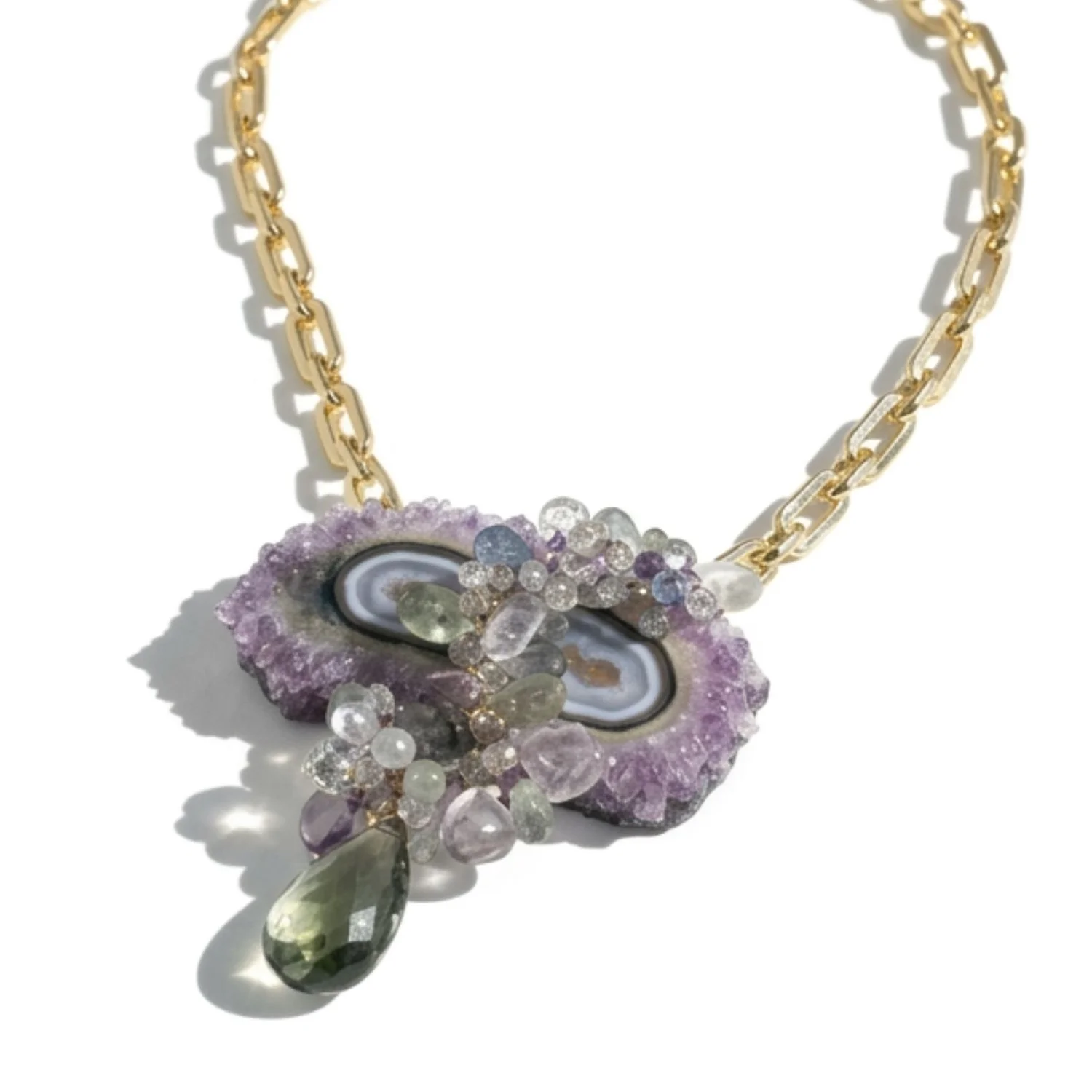 Awakening Amethyst Stalactite Necklace, by Andrea Li
