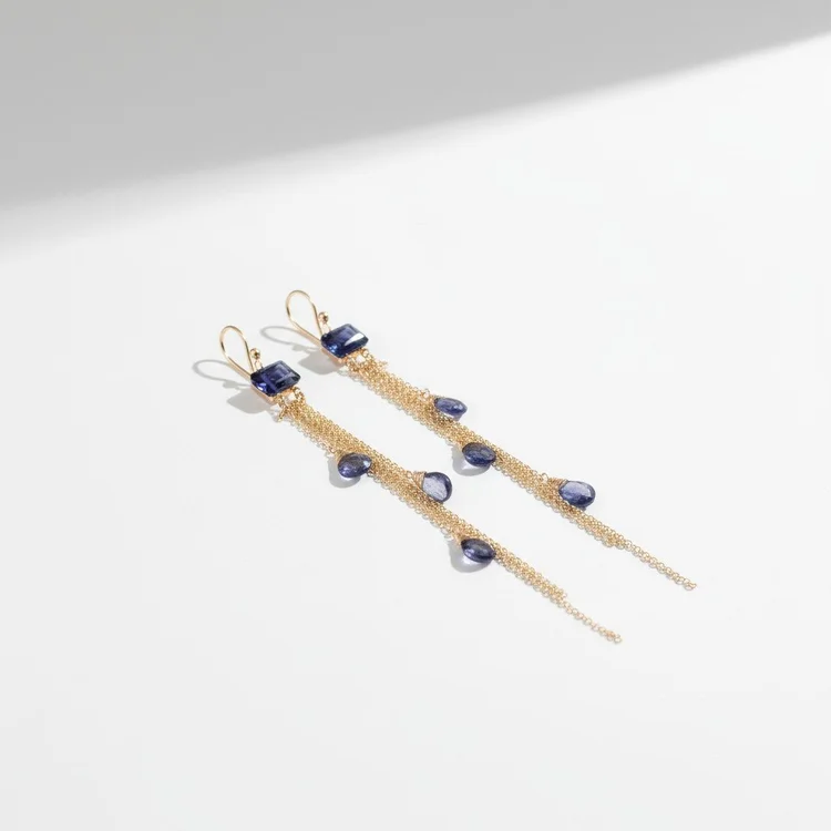 Andromeda Nebula Gemstone Earrings, by Andrea Li
