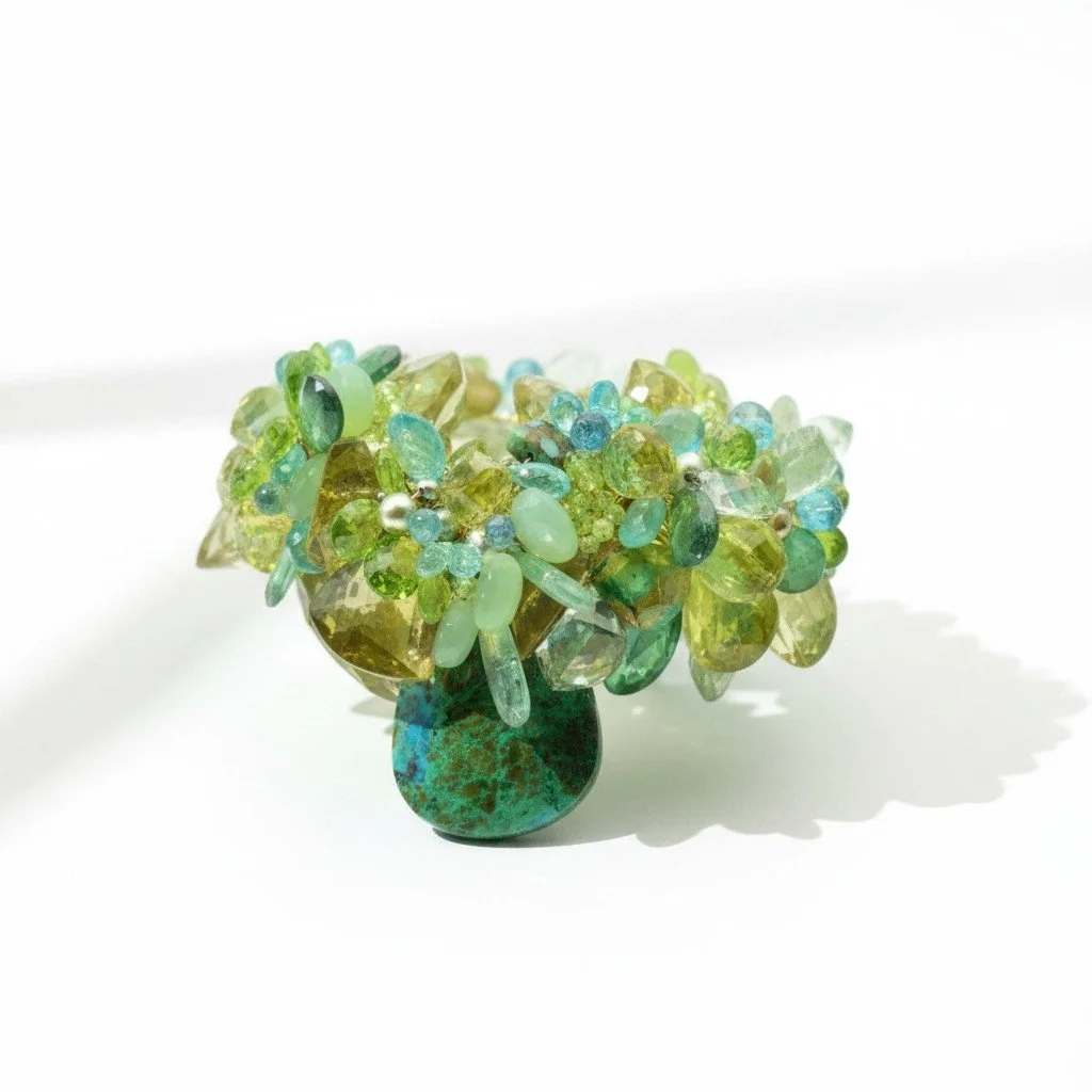 Signature Chrysocolla Gemstone Statement Cuff