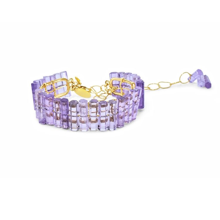 Purple Amethyst Cuff, by Andrea Li