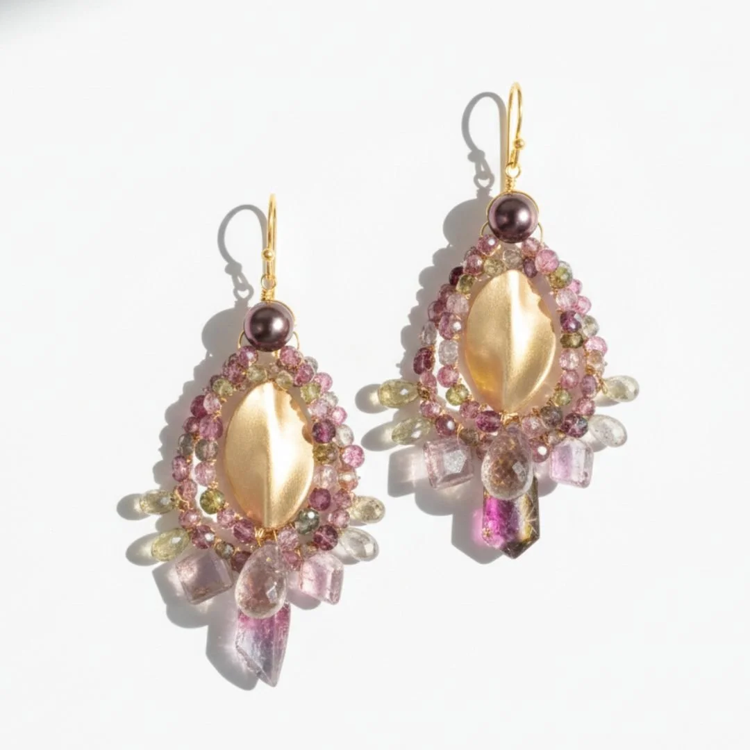 Tourmaline earrings
