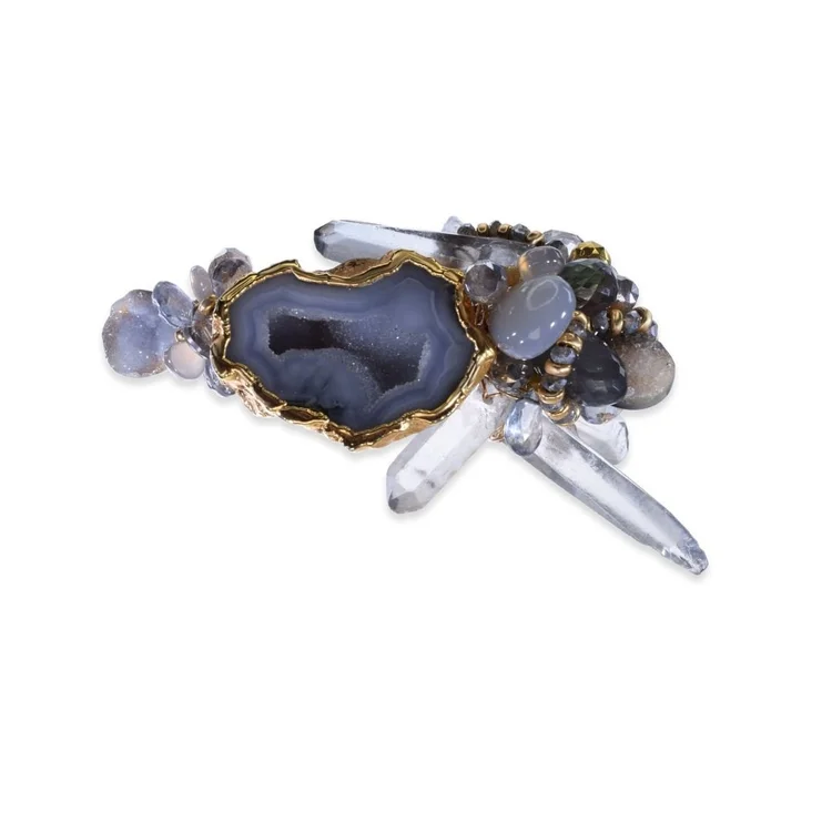 Druzy And Gemstone Bracelet, by Andrea Li