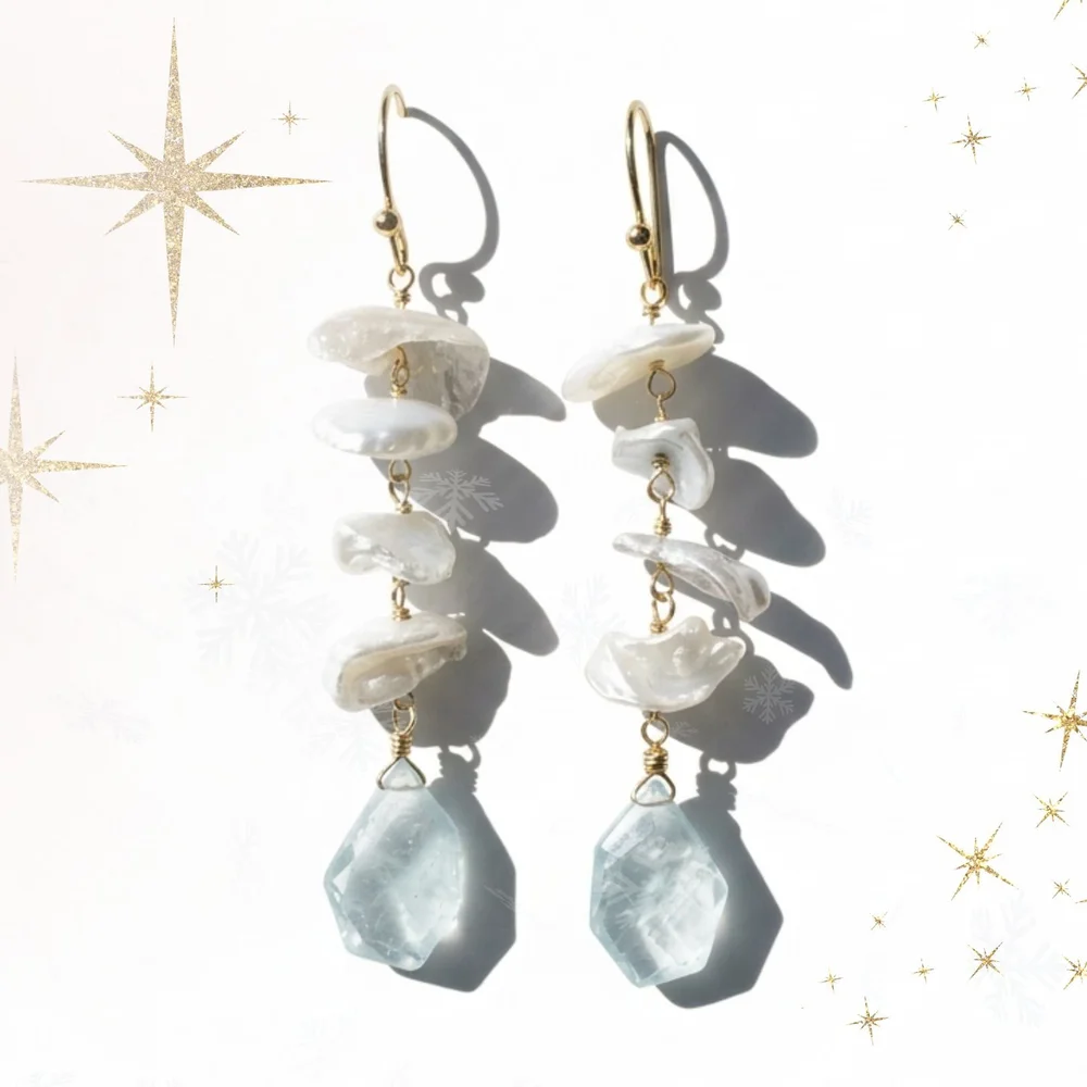 Silver Lining Earrings, a one-of-a-kind earrings from Second Light by Andrea Li