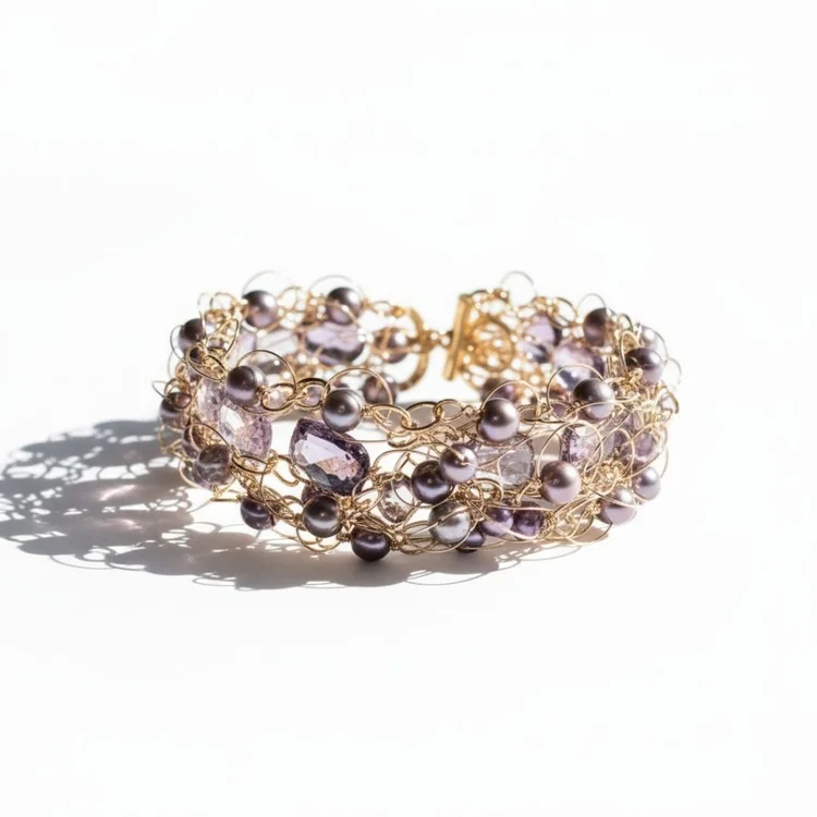 Amethyst bracelet, by Andrea Li