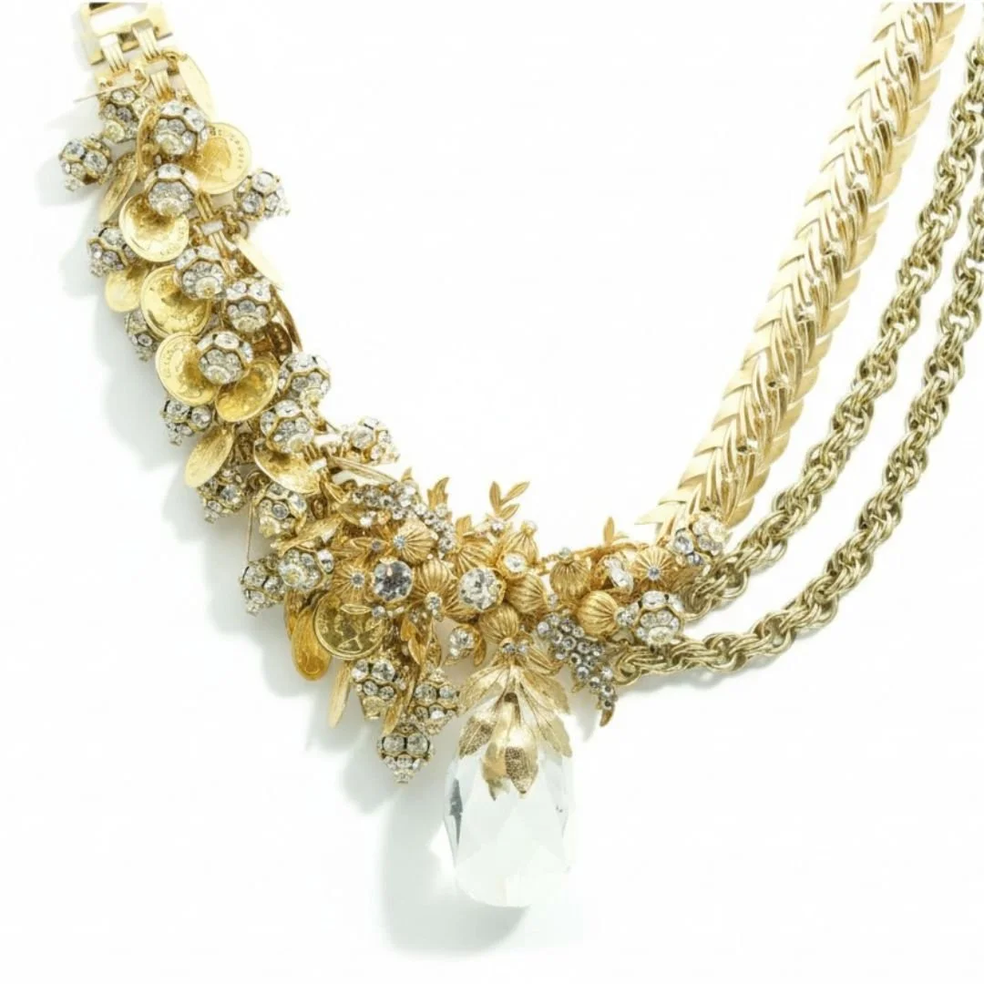 Golda Gold Coin Vintage Necklace