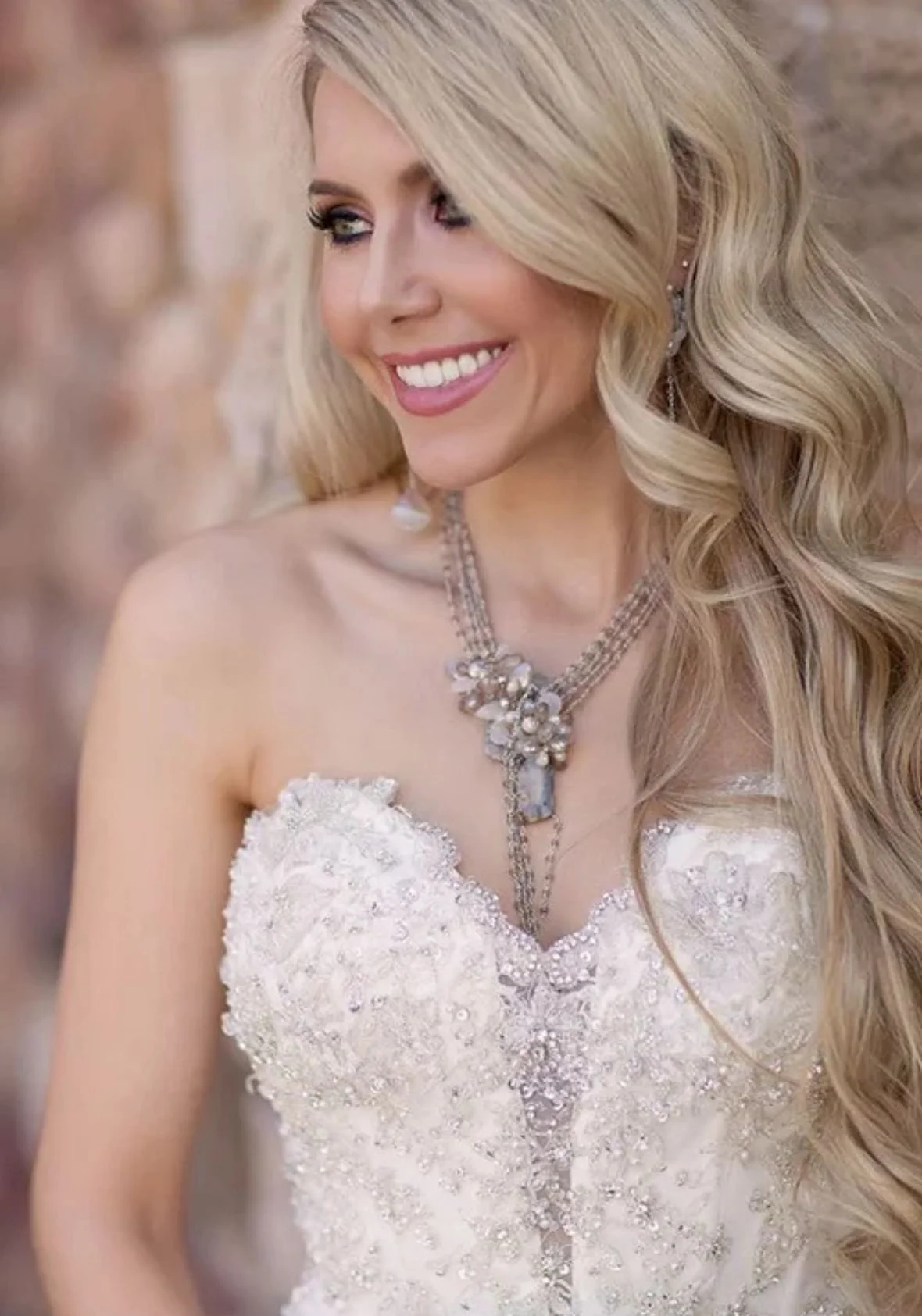 A woman in a wedding dress