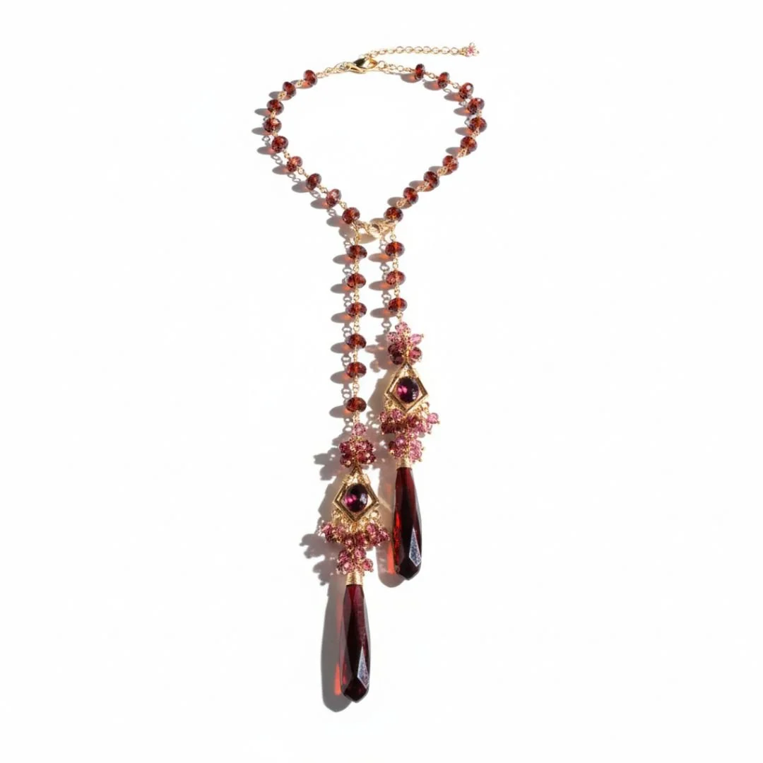 Vintage garnet necklace