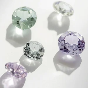 Purple, green, and grey sapphire