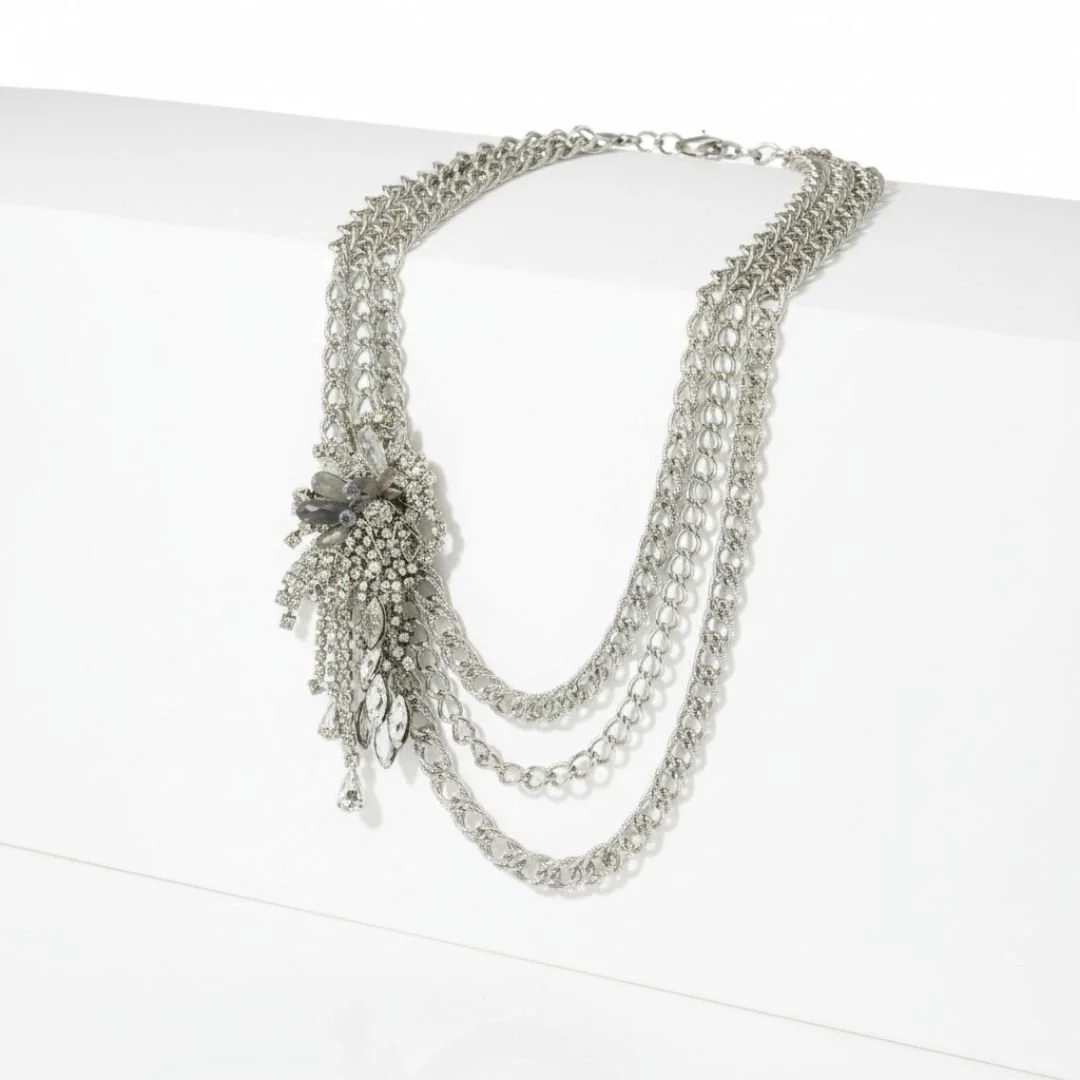 Multi Chain Collar Vintage Necklace