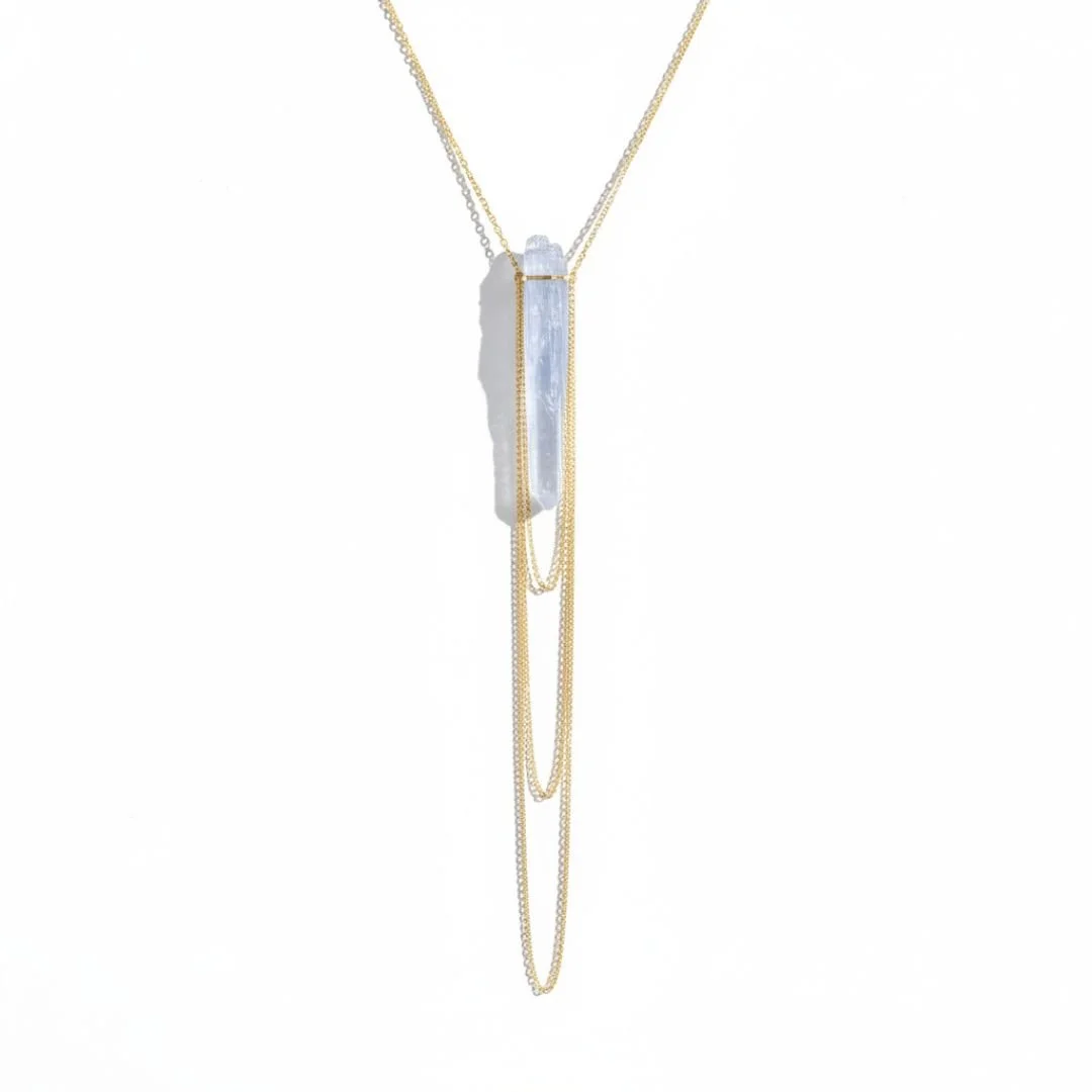 CRYSTAL PENDANT DRAPE NECKLACE