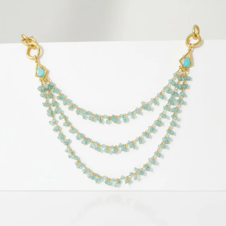Apatite Gemstone Laurel Canyon Necklace, by Andrea Li