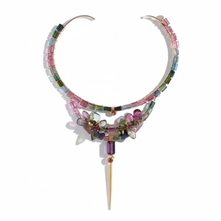 Tourmaline Collar Necklace, by Andrea Li