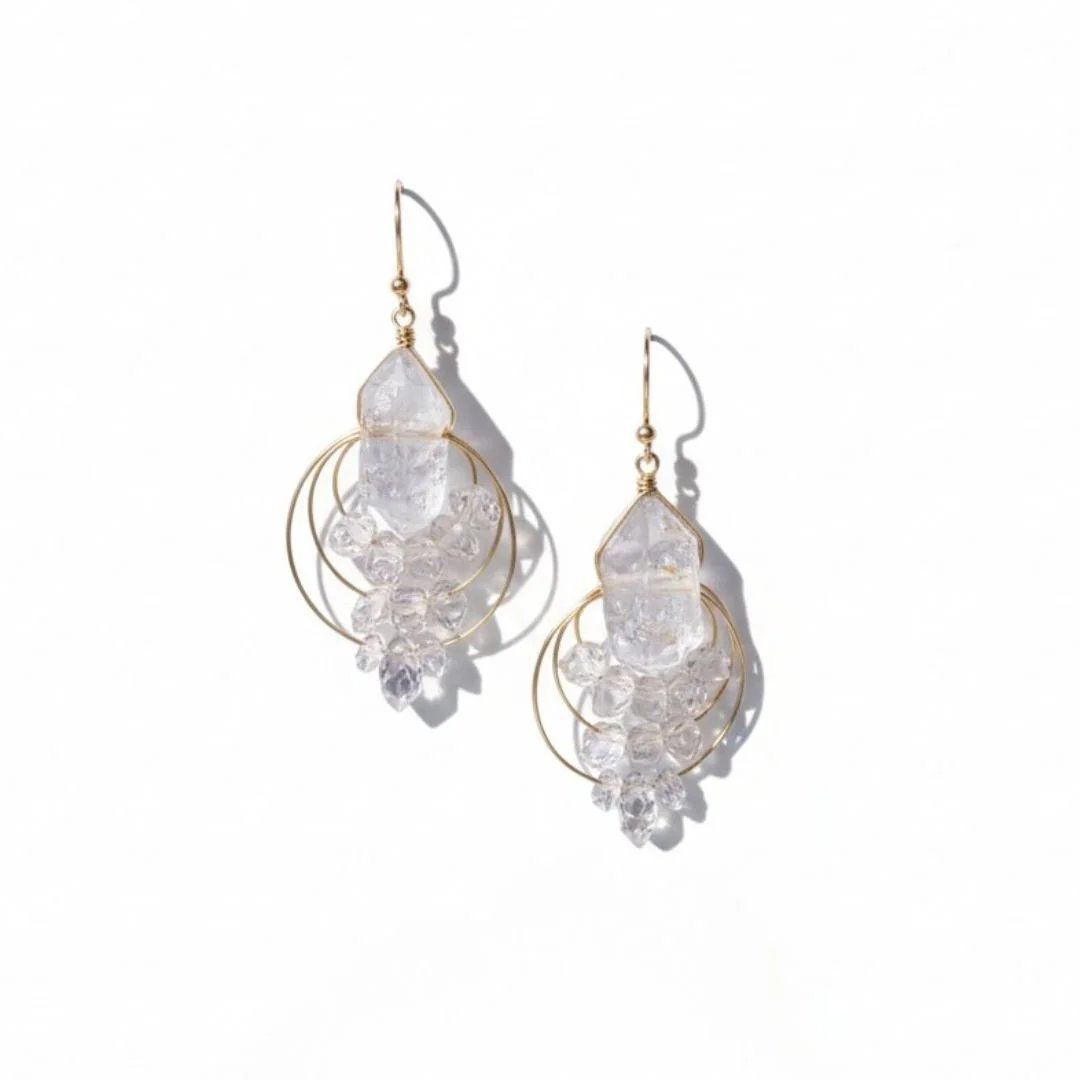 Herkimer Diamond Earrings